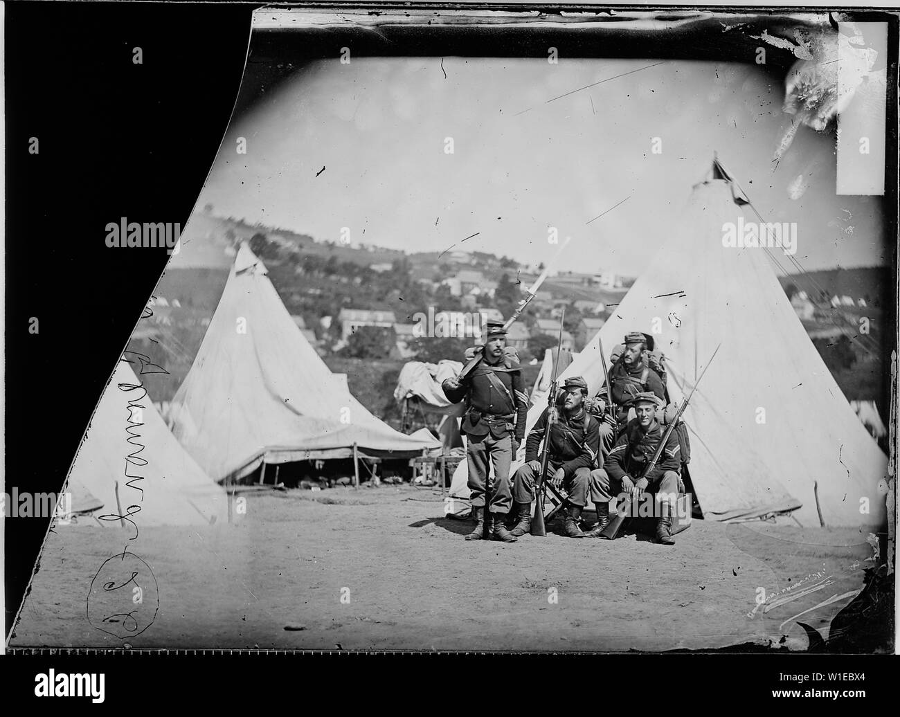Group of infantry officers Stock Photo Alamy