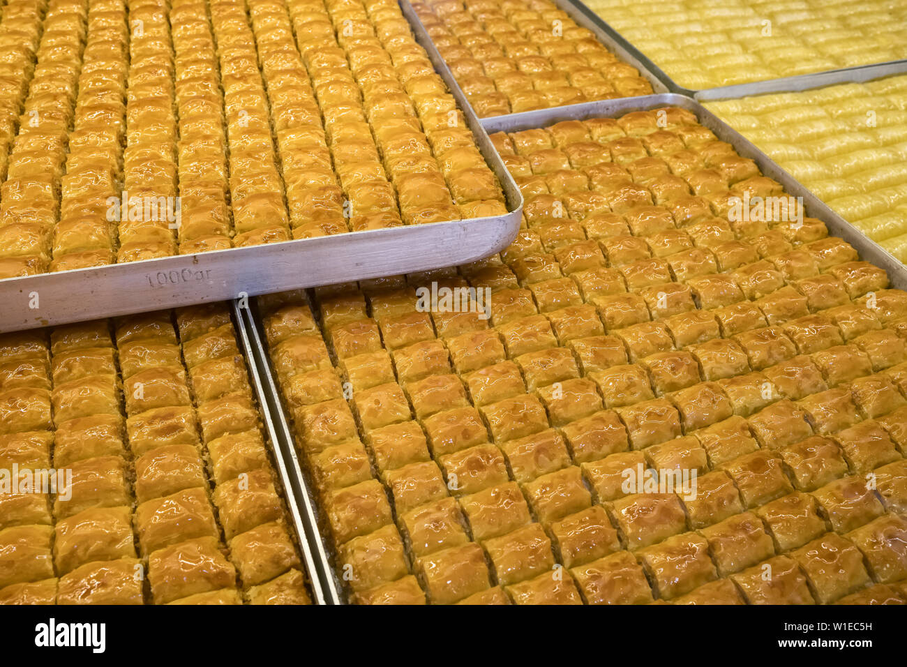 Traditional Turkish dessert Baklava close-up Stock Photo