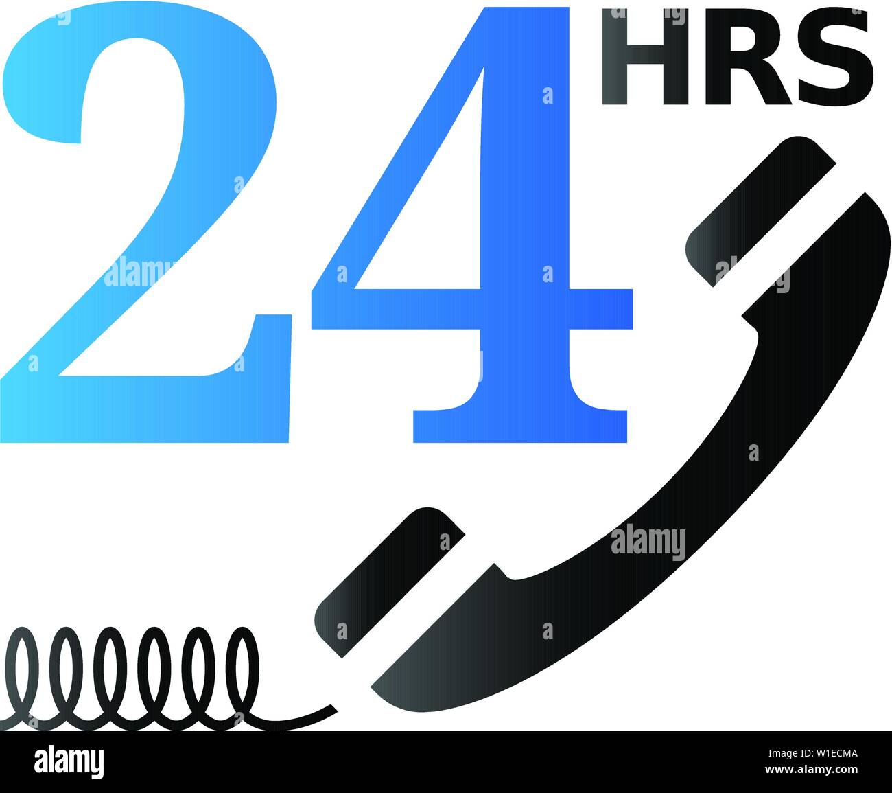 24 Hours Service Icon In Duo Tone Color Call Center Support Help