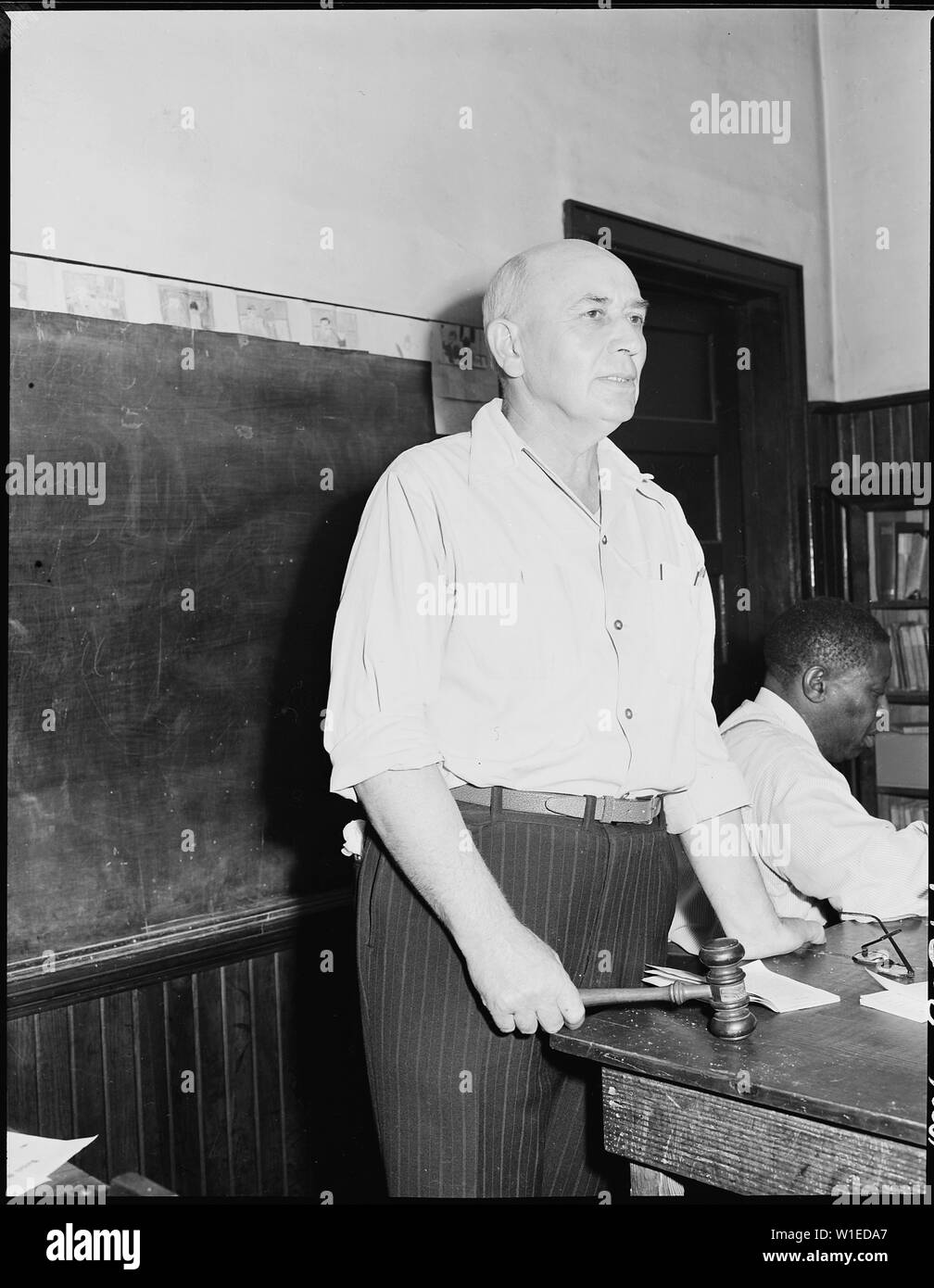 Guy Boone, President of local UMWA union. Inland Steel Company ...
