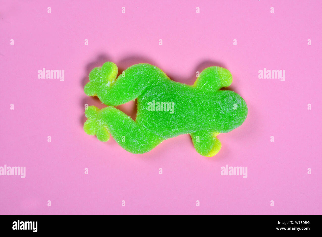frog jelly candy on pink background Stock Photo Alamy