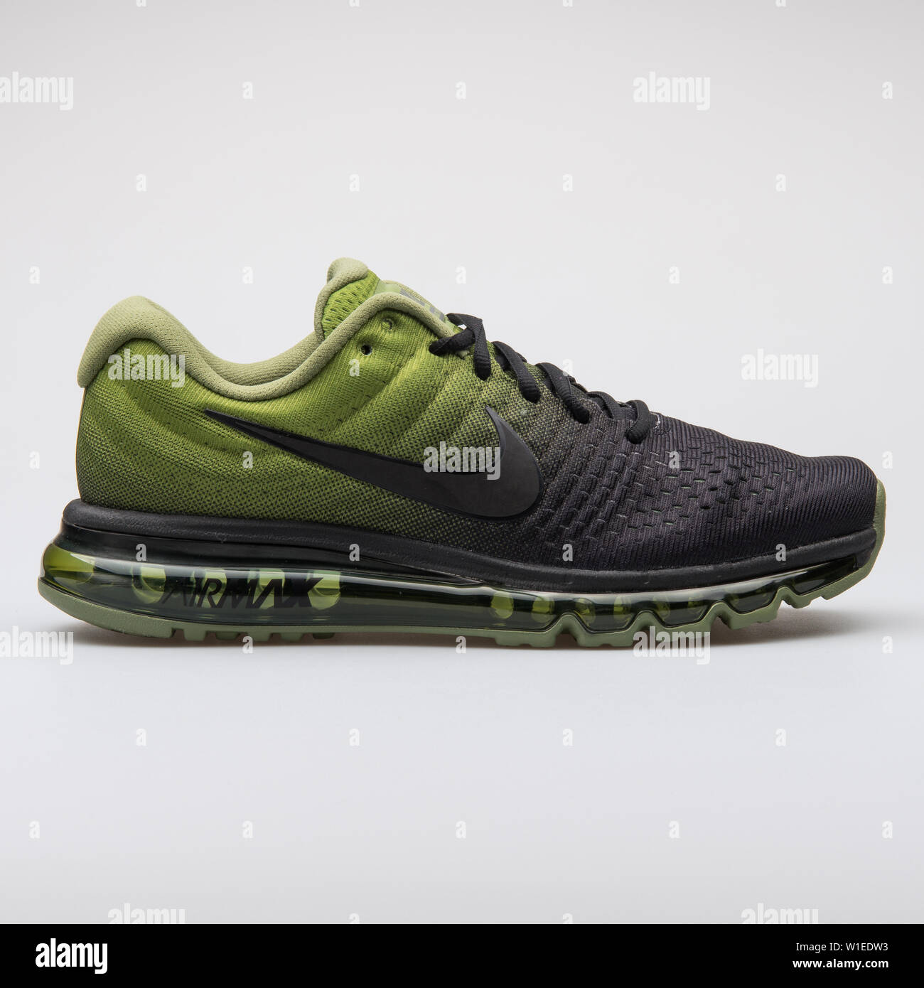 VIENNA, AUSTRIA - AUGUST 7, 2017: Nike Air Max 2017 green and black sneaker  on white background Stock Photo - Alamy