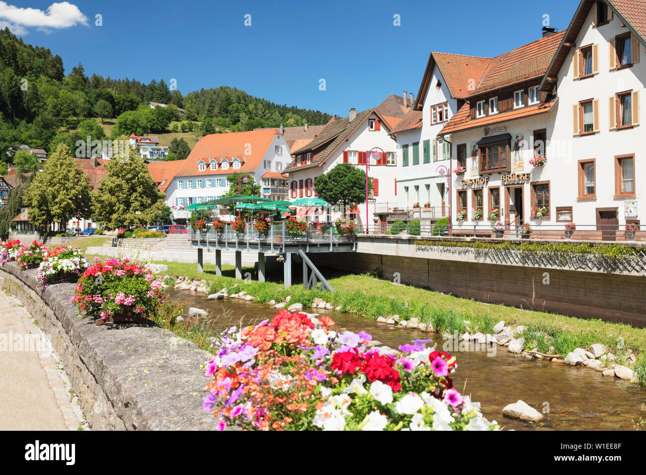 Schiltach, Black Forest, Kinzigtal Valley, Baden-Wurttemberg, Germany, Europe Stock Photo