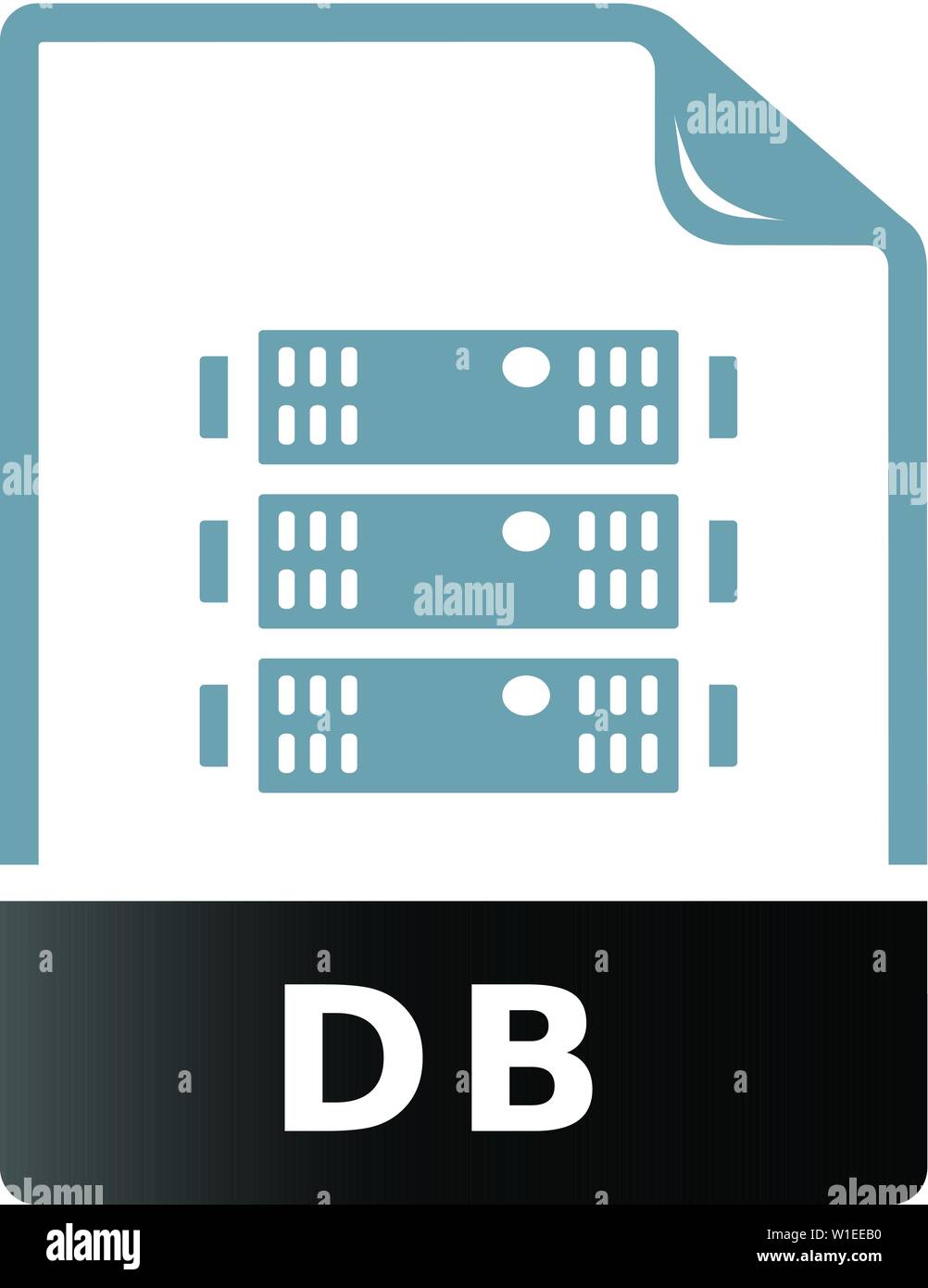 Db File Format Icon In Duo Tone Color Extension Database Queries