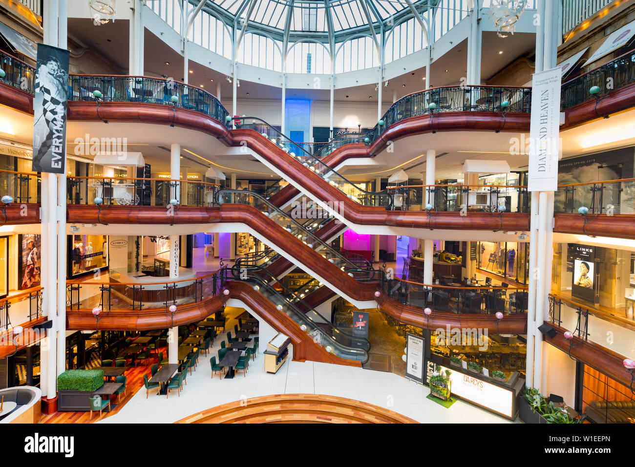 Princes Square Shopping Centre, Glasgow, Scotland, United Kingdom, Europe Stock Photo