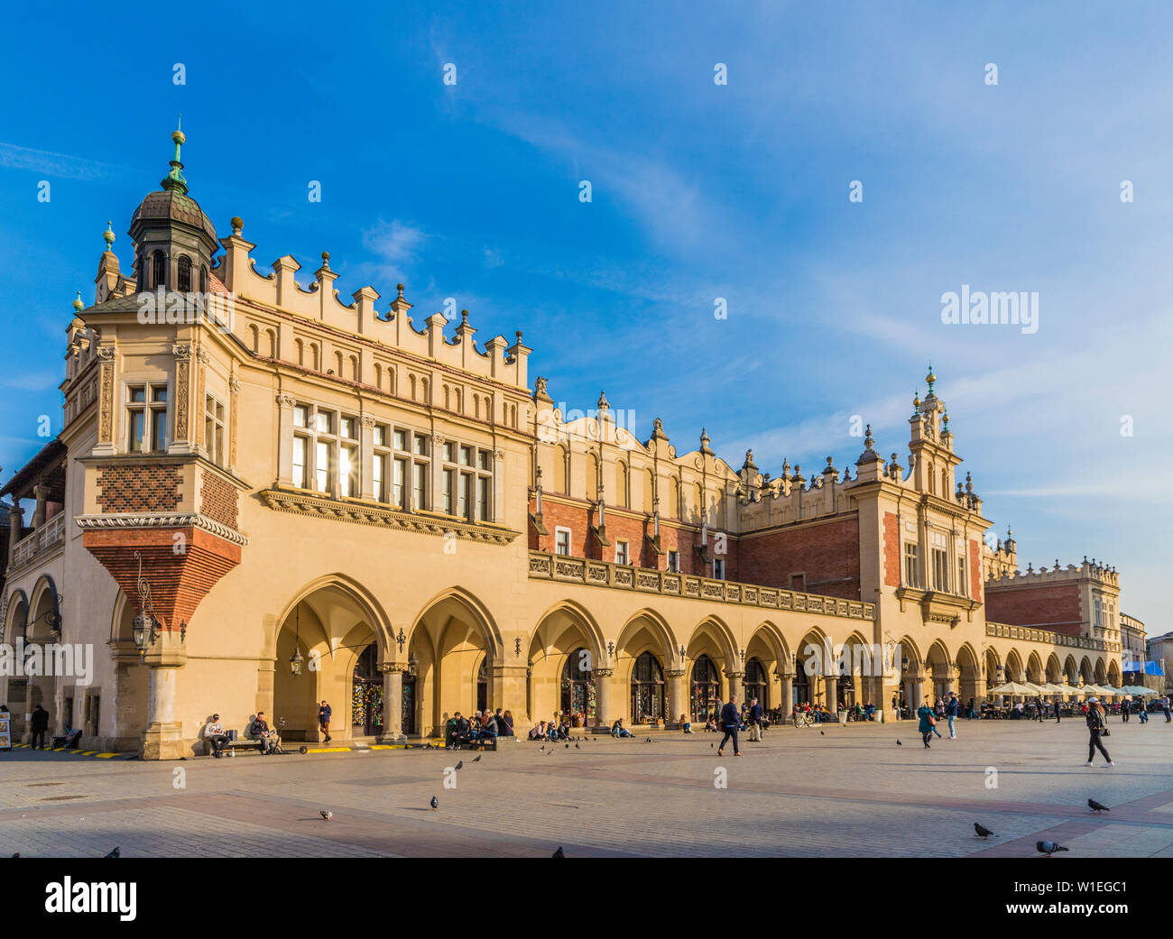 Cloth Hall in the main square, Rynek Glowny, in the medieval old town, UNESCO World Heritage Site, Krakow, Poland, Europe Stock Photo