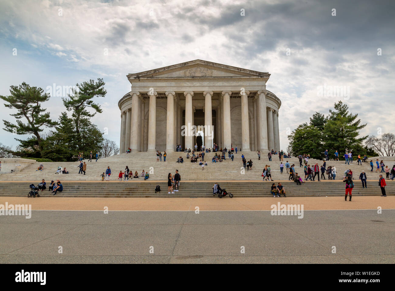 View of Thomas Jefferson Memorial, Washington D.C., United States of America, North America Stock Photo