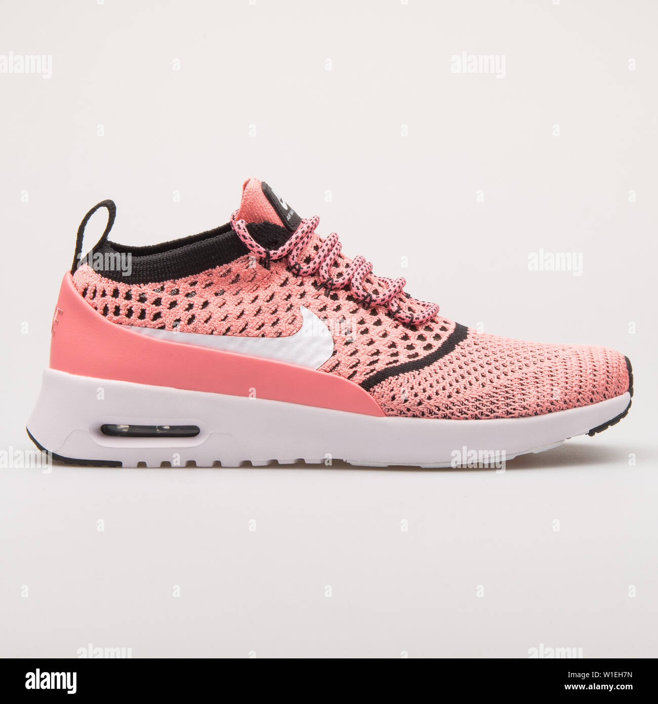 VIENNA, AUSTRIA - AUGUST 23, 2017: Nike Air Max Thea Ultra Flyknit pink  sneaker on white background Stock Photo - Alamy