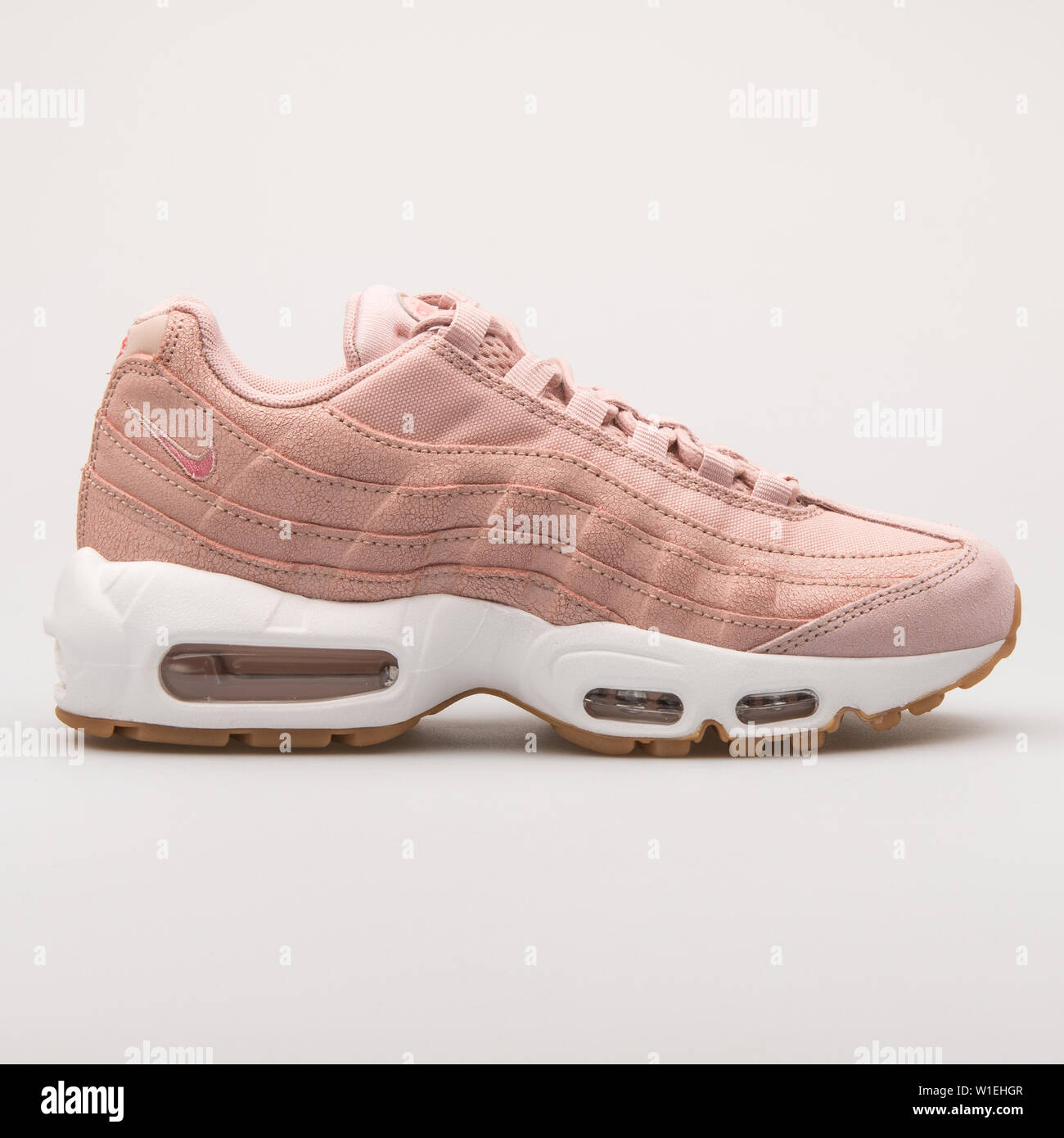 VIENNA, AUSTRIA - AUGUST 23, 2017: Nike Air Max 95 Premium pink sneaker on  white background Stock Photo - Alamy