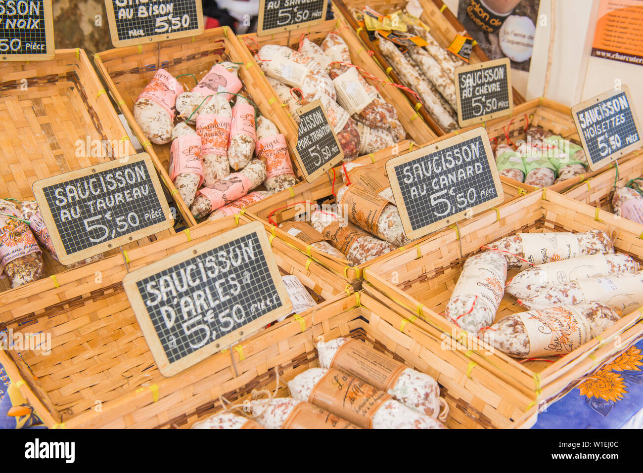 Market, Aix en Provence, Bouches du Rhone, Provence, Provence-Alpes-Cote d'Azur, France, Europe Stock Photo