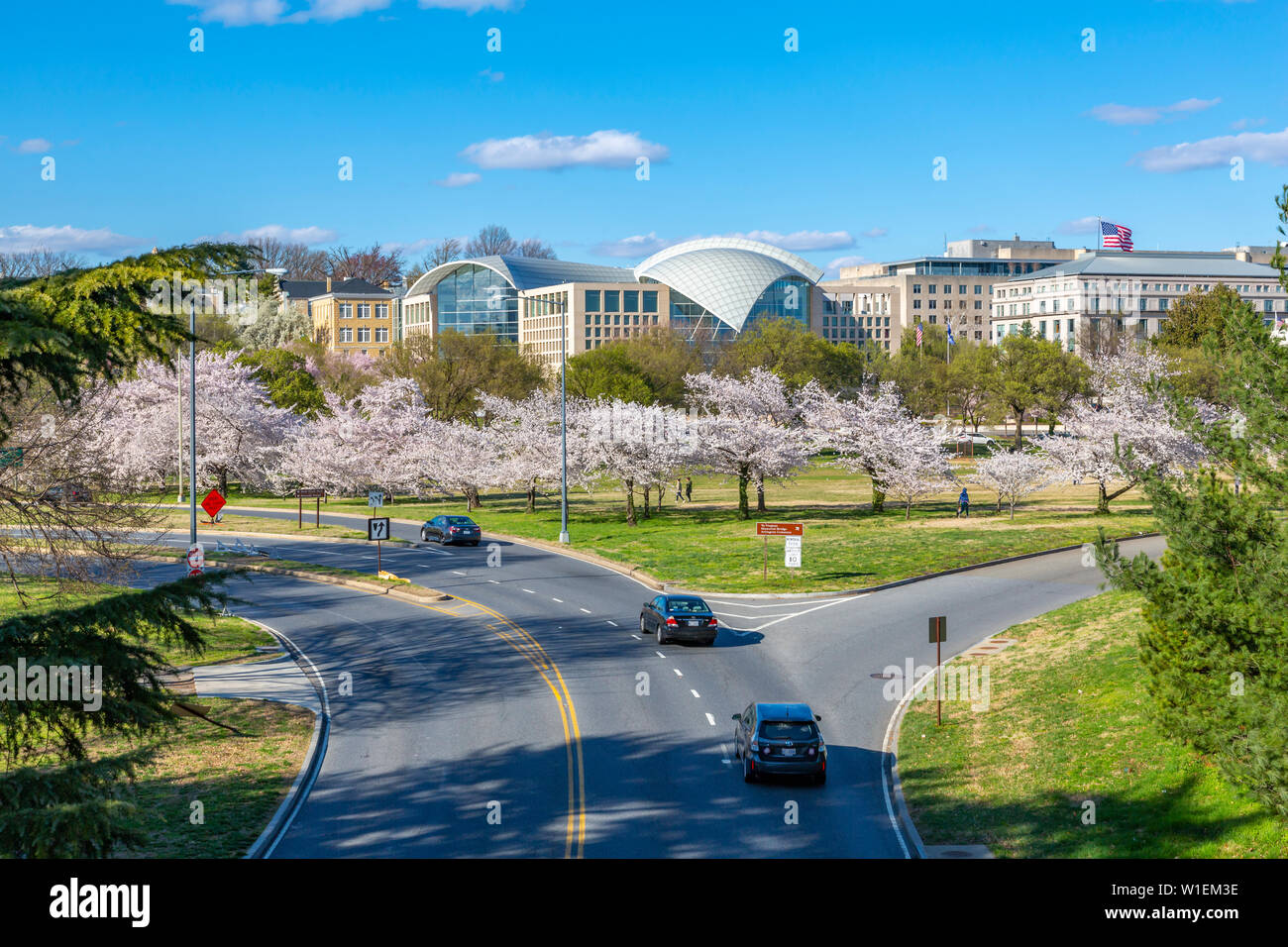 View of United States Institute of Peace, Washington D.C., United States of America, North America Stock Photo