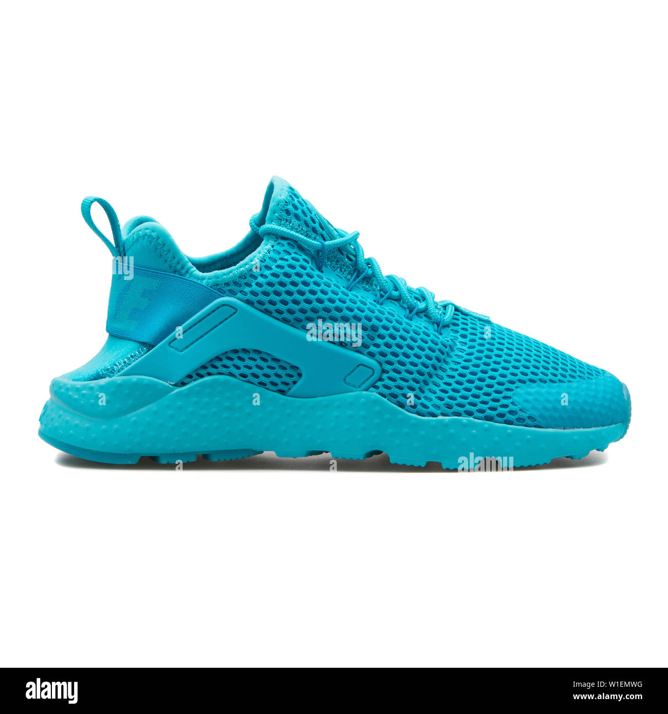 VIENNA, AUSTRIA - AUGUST 30, 2017: Nike Air Huarache Run Ultra BR blue  sneaker on white background Stock Photo - Alamy