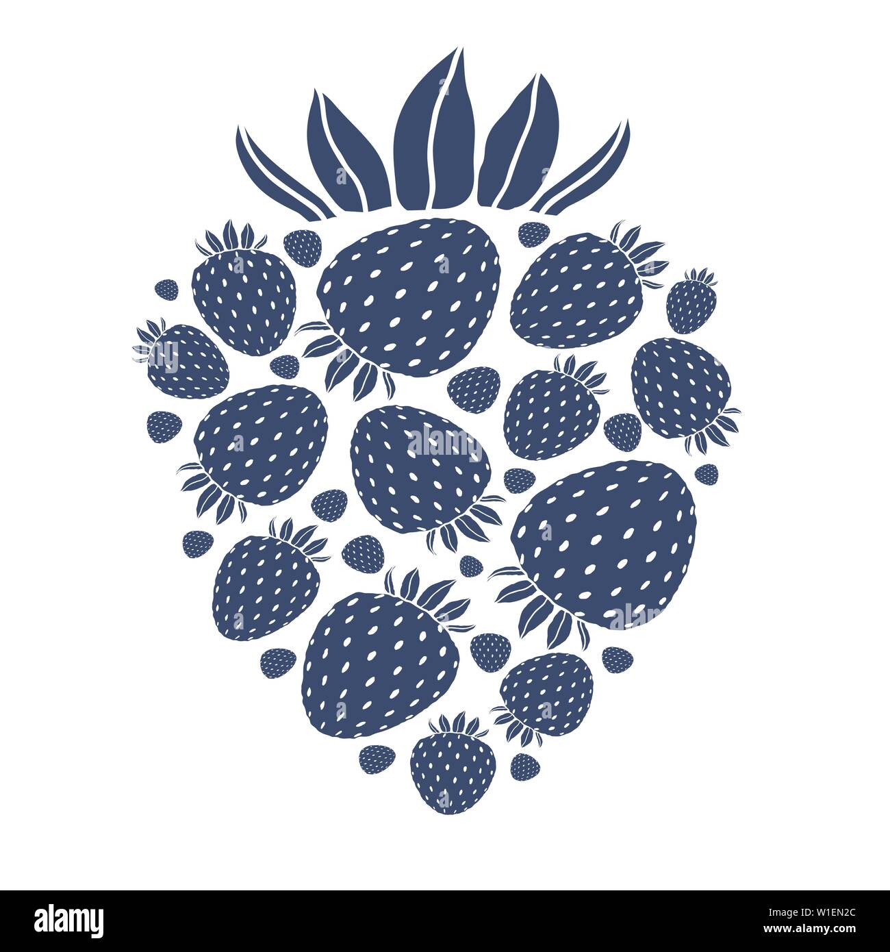 strawberry on white background Stock Vector Image & Art - Alamy