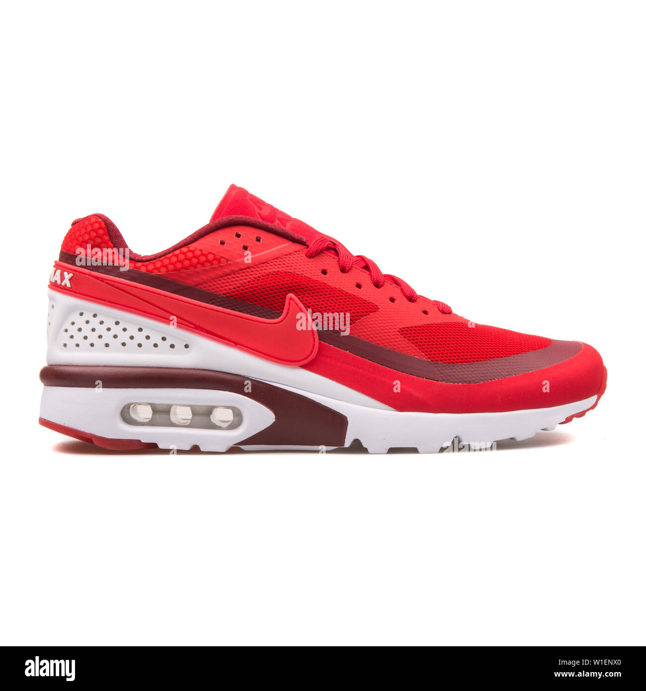 VIENNA, AUSTRIA - AUGUST 10, 2017: Nike Air Max BW Ultra red and white  sneaker on white background Stock Photo - Alamy