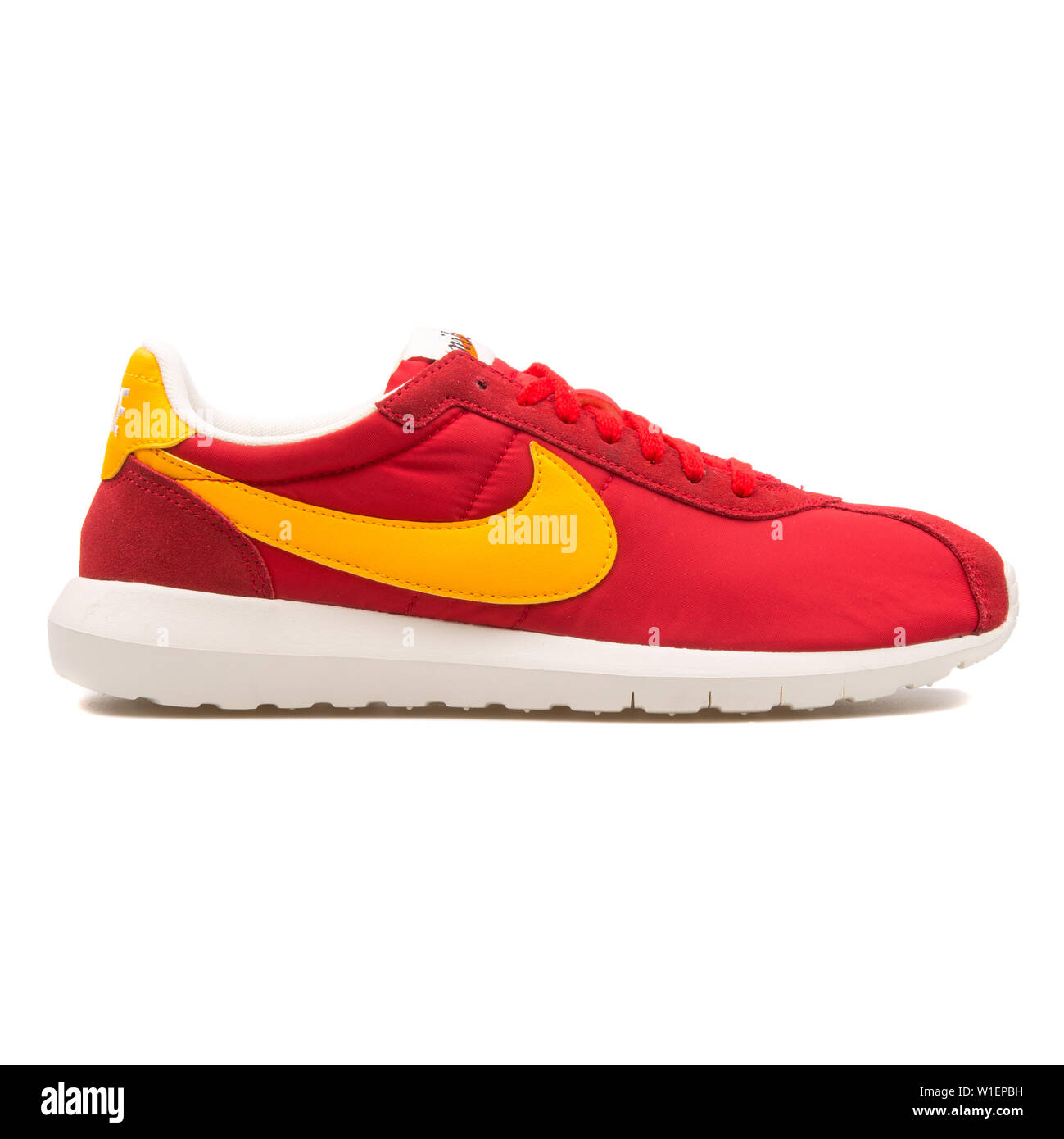 VIENNA, AUSTRIA - AUGUST 10, 2017: Nike Roshe LD 1000 red and yellow  sneaker on white background Stock Photo - Alamy