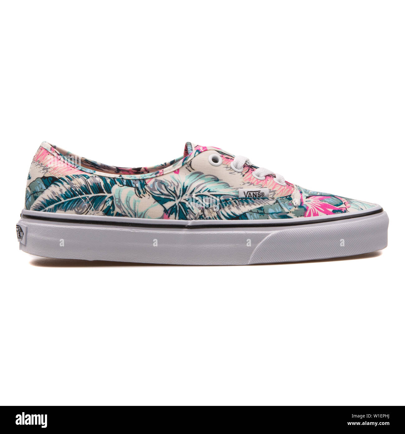 VIENNA, AUSTRIA - AUGUST 10, 2017: Vans Authentic Tropical print sneaker on  white background Stock Photo - Alamy