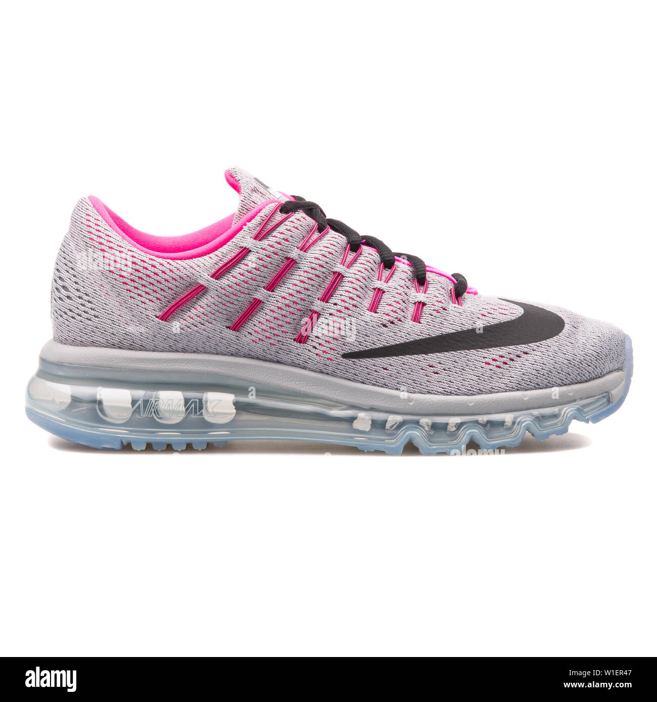 VIENNA, AUSTRIA - AUGUST 10, 2017: Nike Air Max 2016 grey and pink sneaker  on white background Stock Photo - Alamy