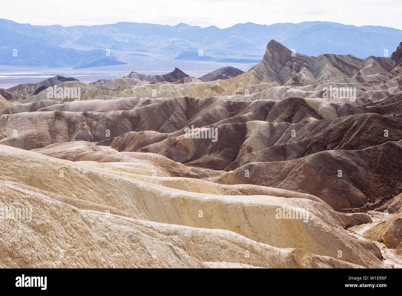Zabriskie Point, Furnace Creek, Death Valley National Park, California, USA Stock Photo