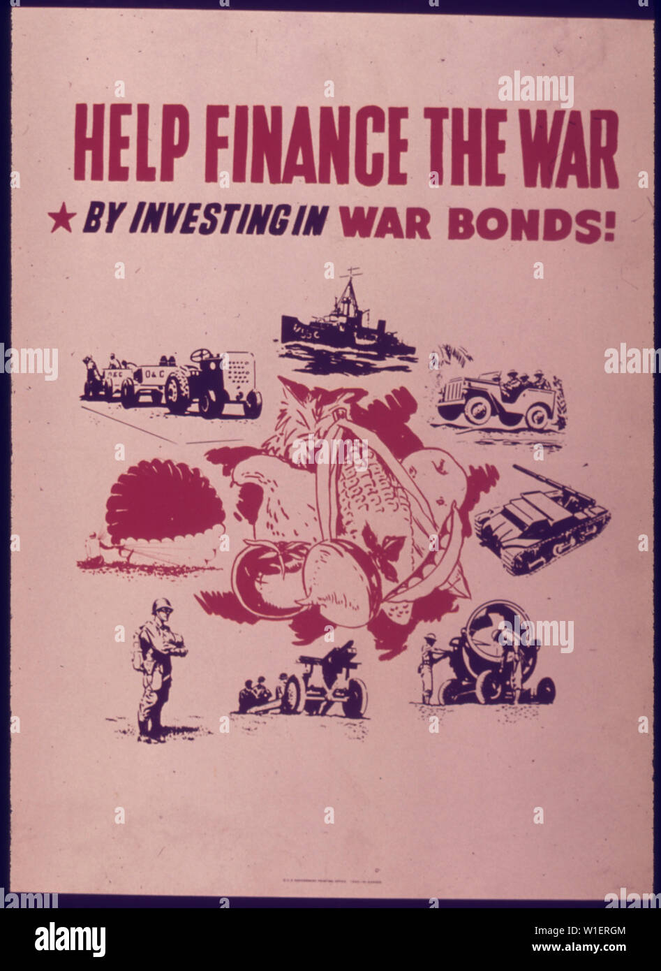 Help Finance the War War Bonds Stock Photo Alamy