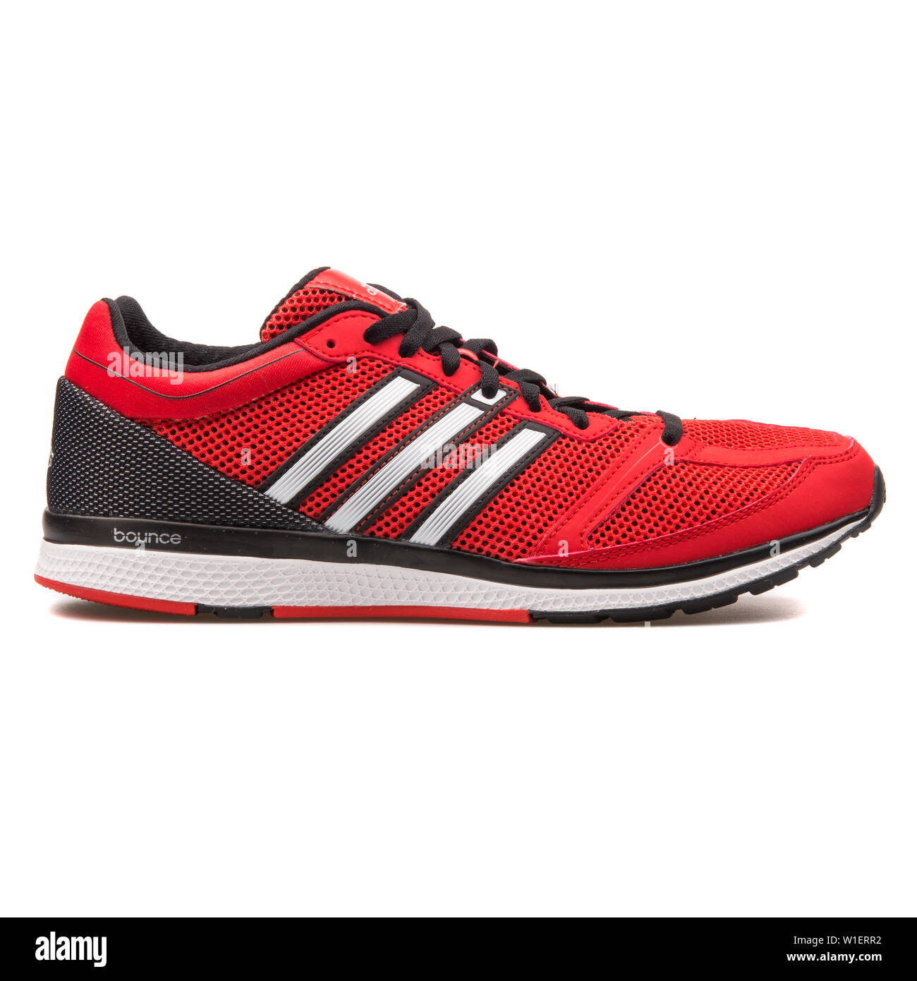 VIENNA, AUSTRIA - AUGUST 10, 2017: Adidas Mana RC Bounce red, black and  white sneaker on white background Stock Photo - Alamy