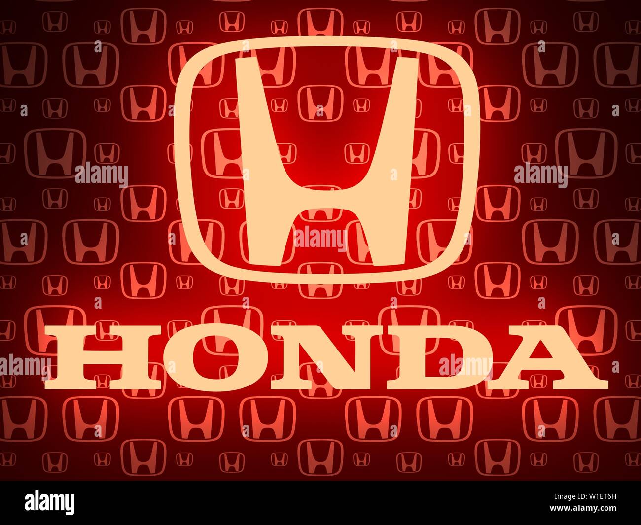 Honda car emblem Stock Photo - Alamy