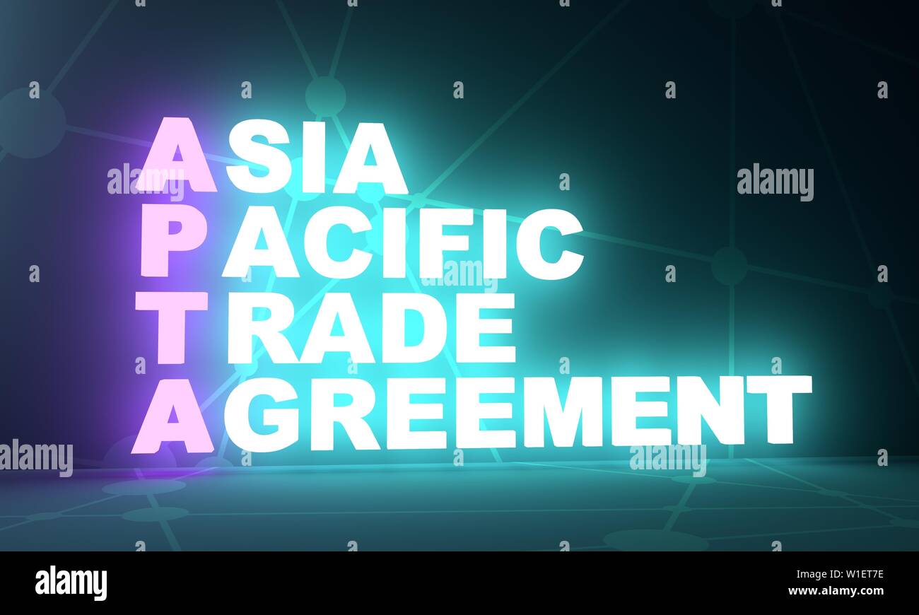 Asia Pacific Trade Agreement acronym Stock Photo
