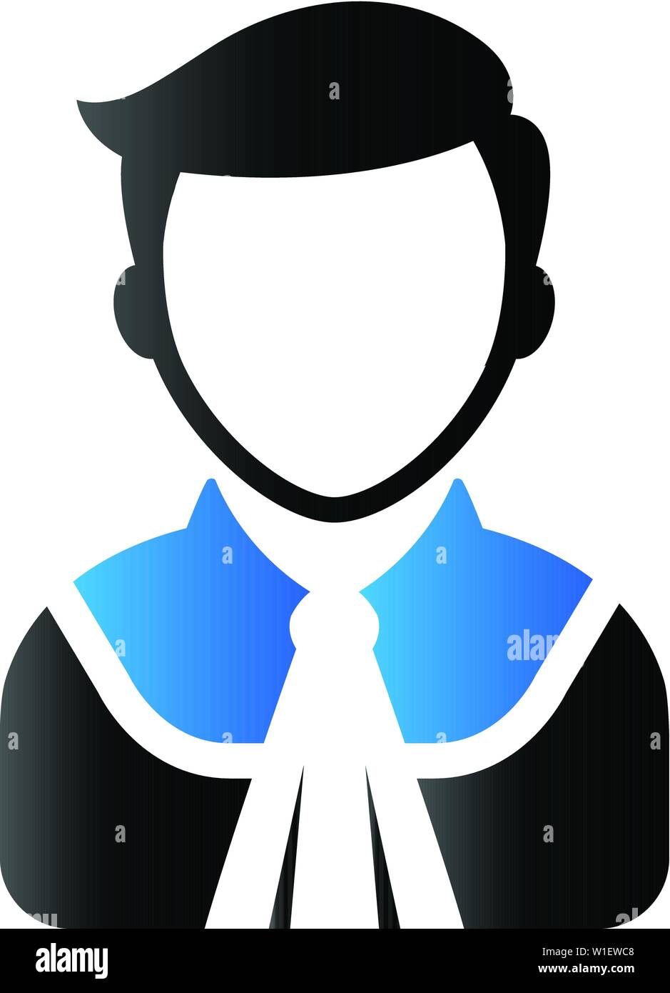Judge avatar icon in duo tone color. Justice law court trial Stock