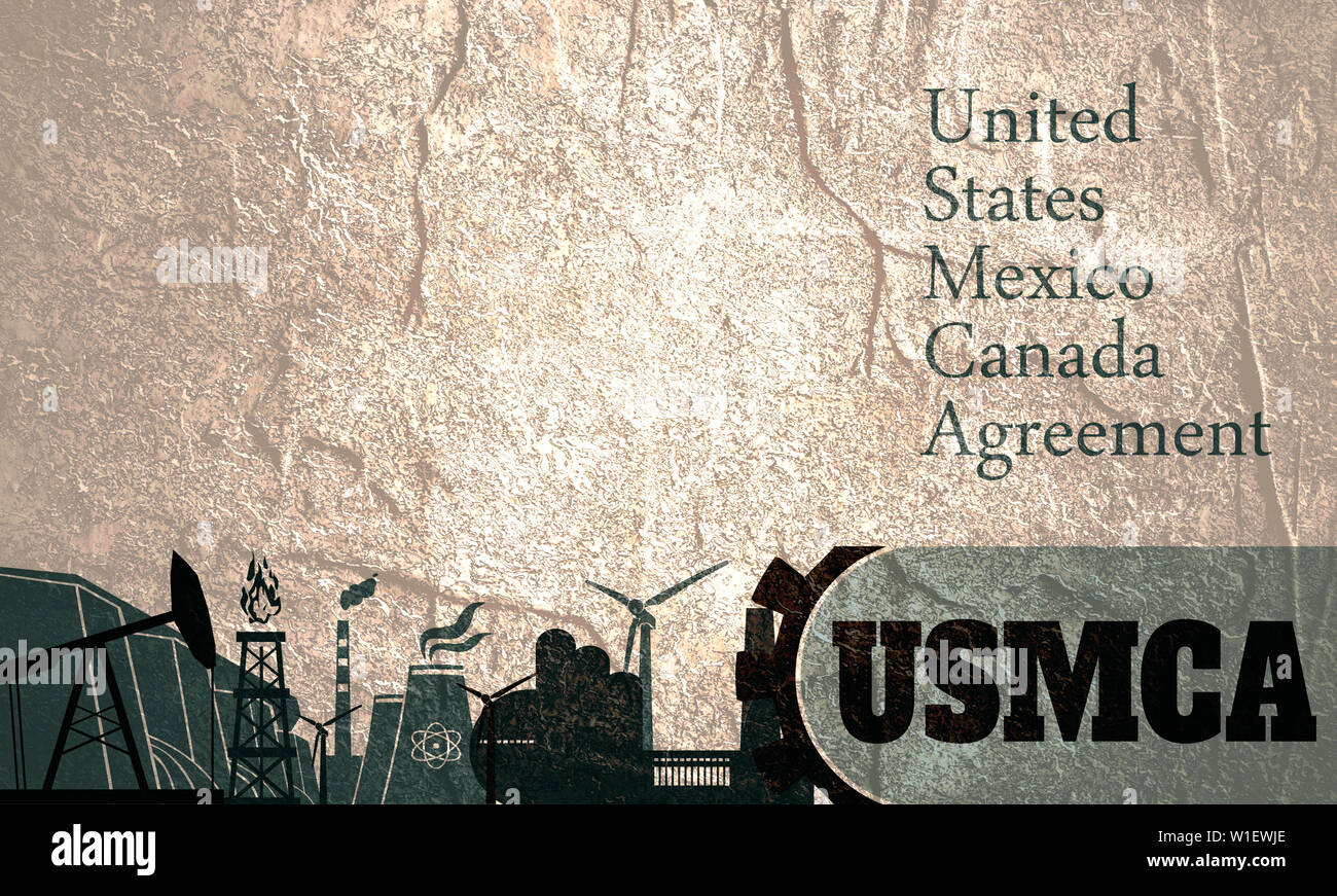 USMCA - United States Mexico Canada Agreement Stock Photo - Alamy