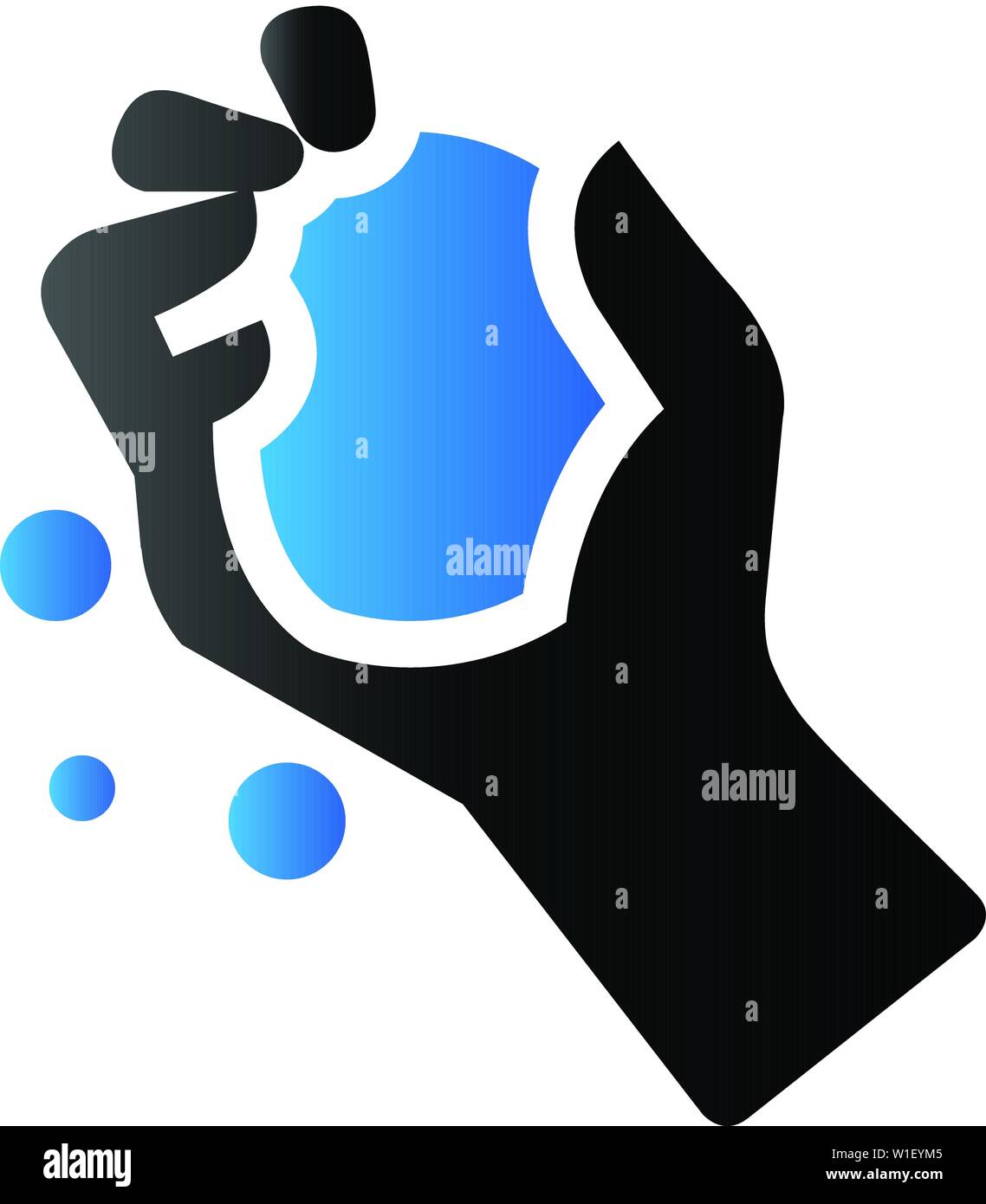 Hand holding snow icon in duo tone color Stock Vector Image & Art - Alamy