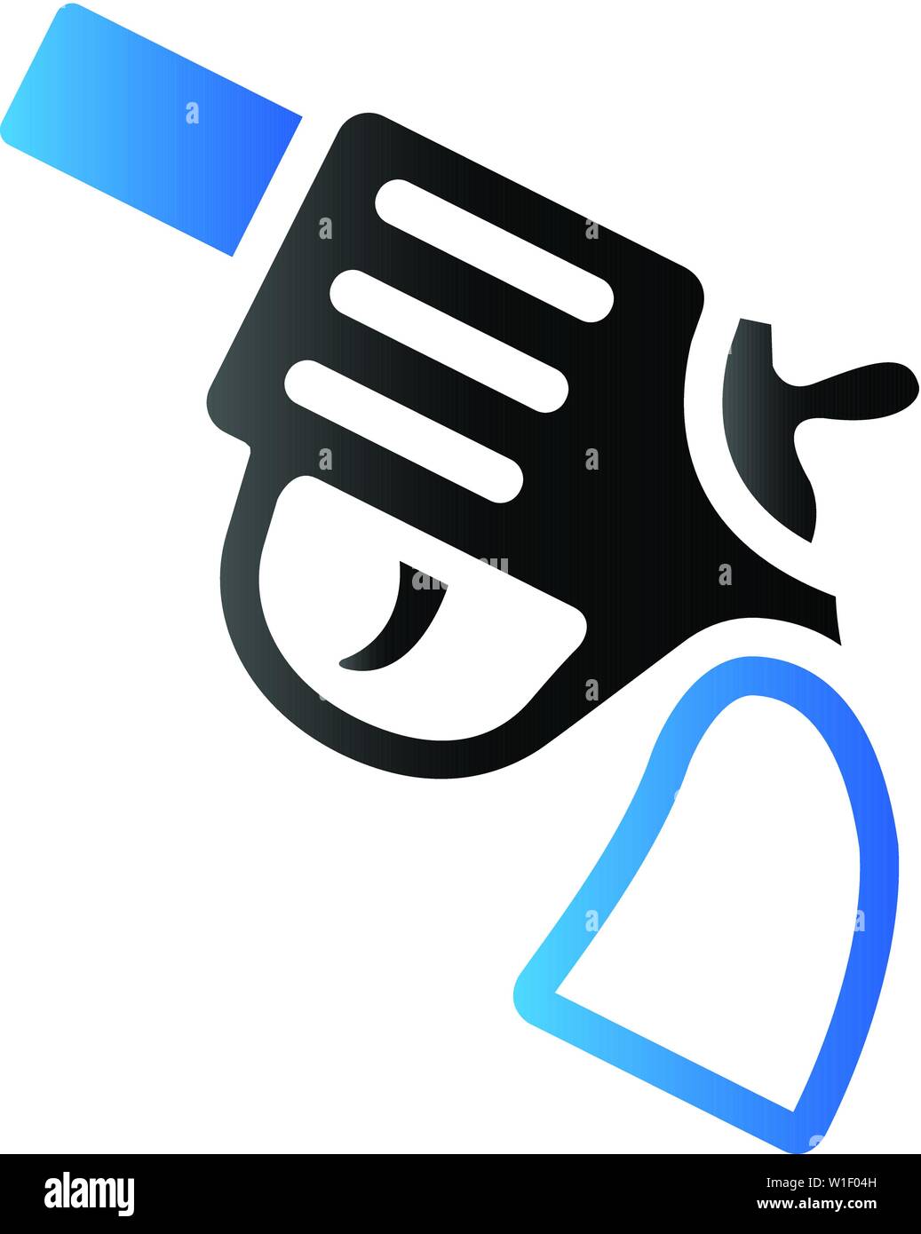 Old gun black icon Stock Vector Images - Alamy