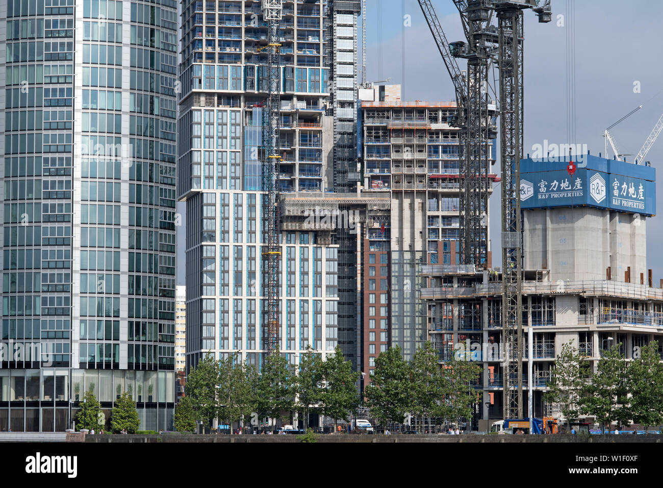 Nine Elms regeneration area - DAMAC Towers and One Nine Elms in south  London. June 26, 2019 Stock Photo - Alamy