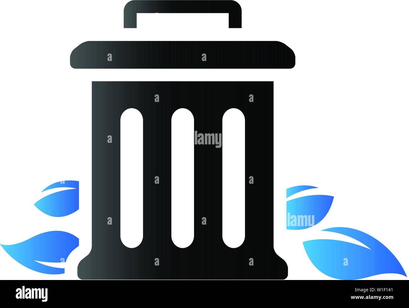 Trash bin icon in duo tone color. Stock Vector