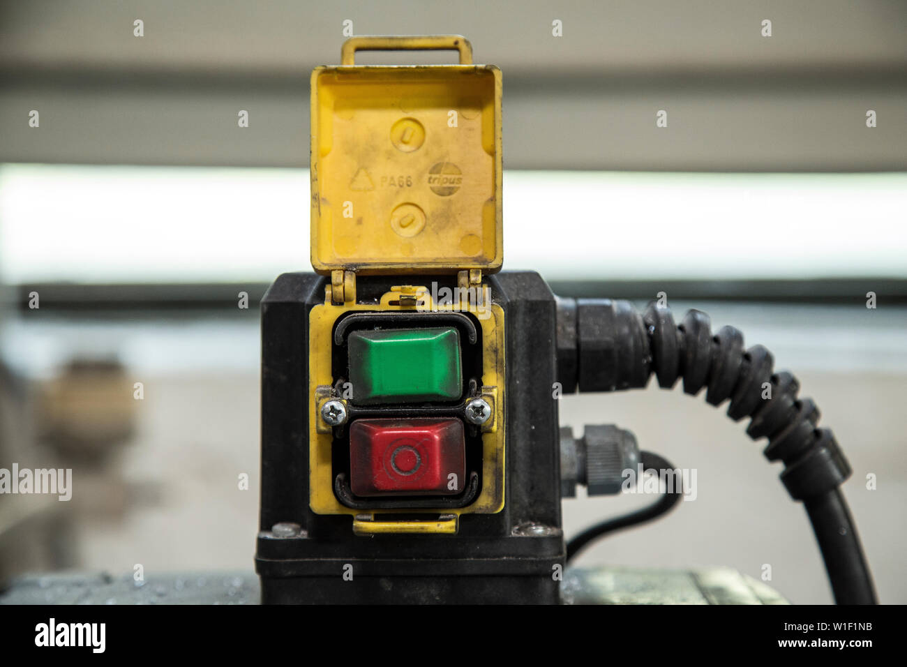 safety switch for on and off inside a factory Stock Photo - Alamy