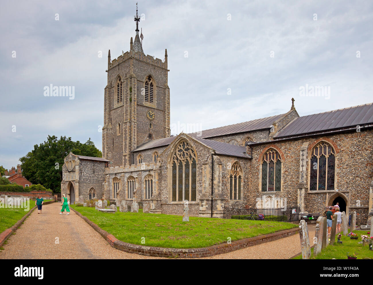 Parish Church, Aylesbury, Norfolk, England, UK Stock Photo