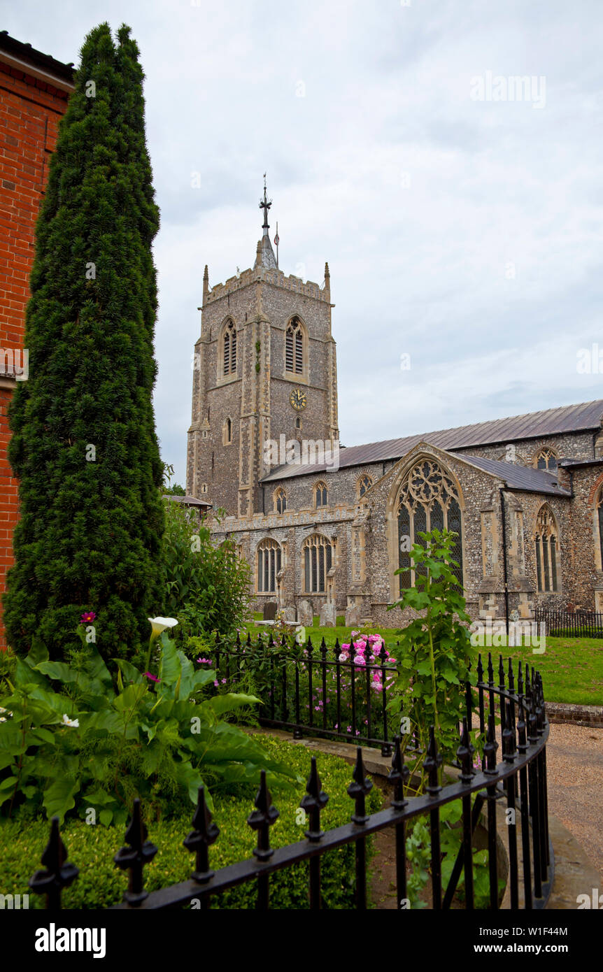 Parish Church, Aylesbury, Norfolk, England, UK Stock Photo