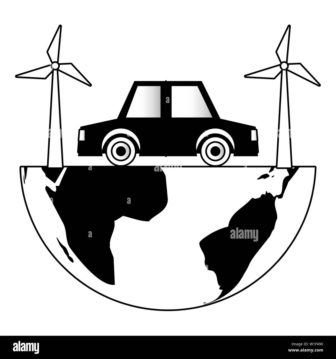 world vehicle windmill sustainable energy eco friendly environment ...