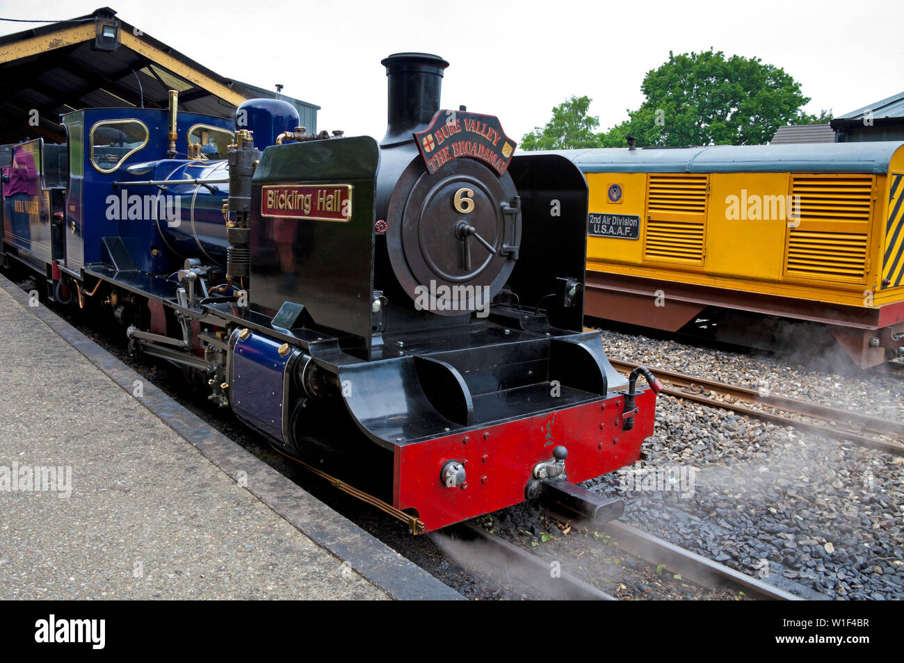 Bure Valley railway, Norfolk, England, UK Stock Photo