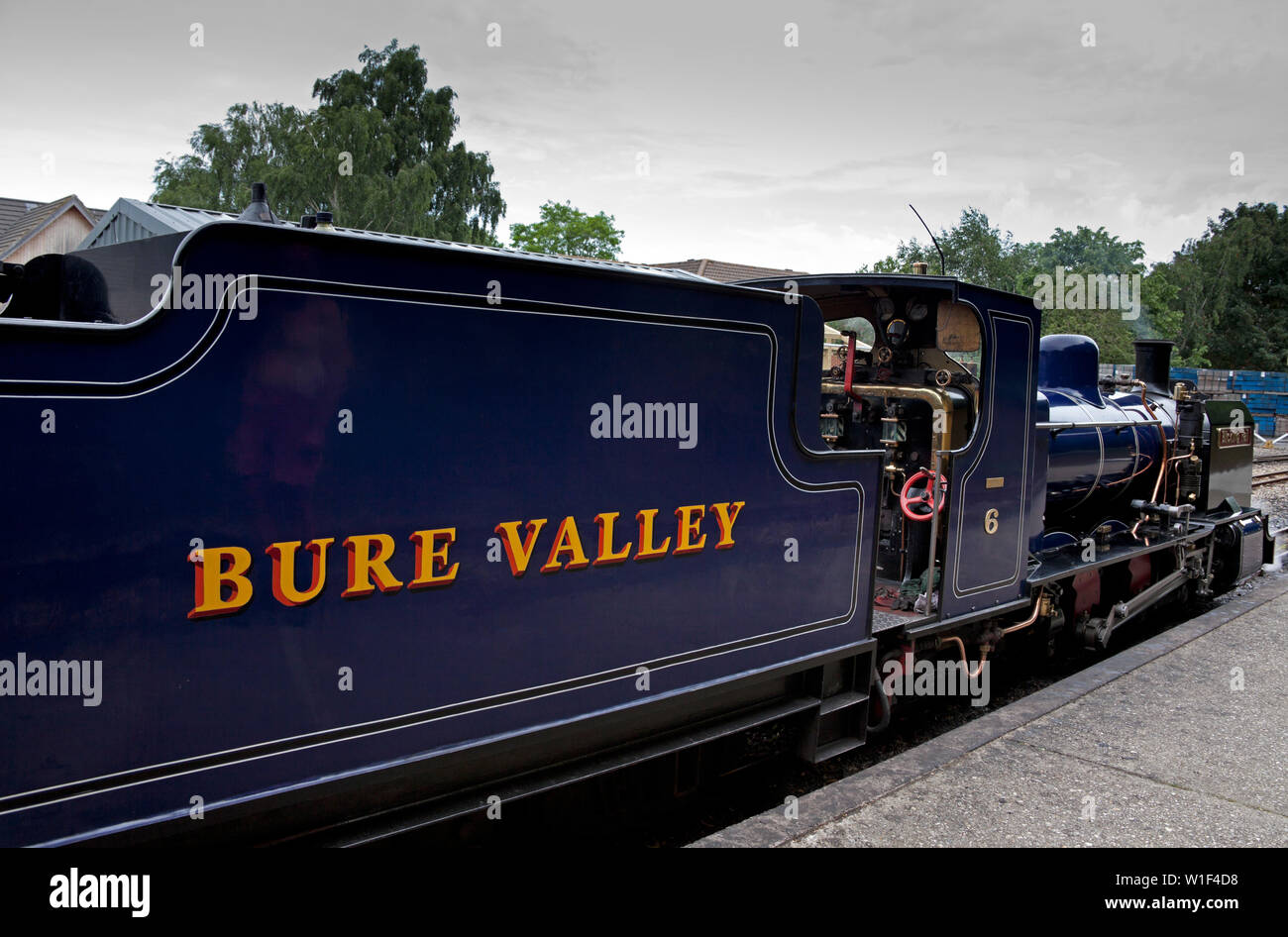 Bure Valley railway, Norfolk, England, UK Stock Photo