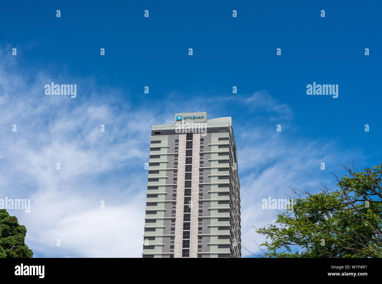 Wyndham Skyline Tower in Atlantic City on New Jersey coastline Stock Photo