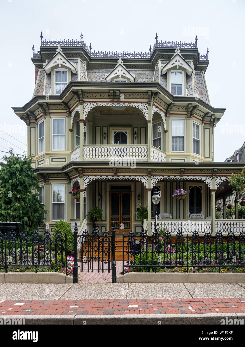 Victorian home in Cape May New Jersey Stock Photo