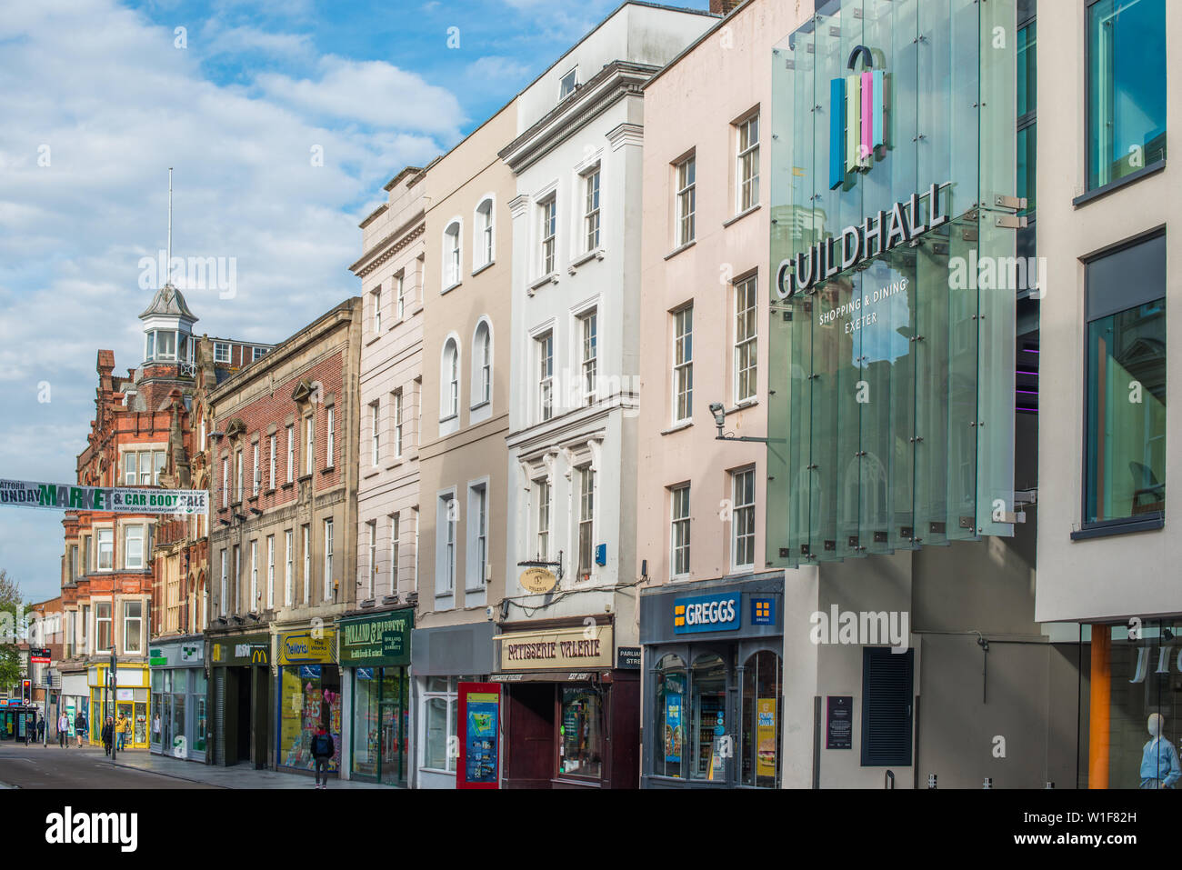 Shopping in exeter city centre hires stock photography and images Alamy