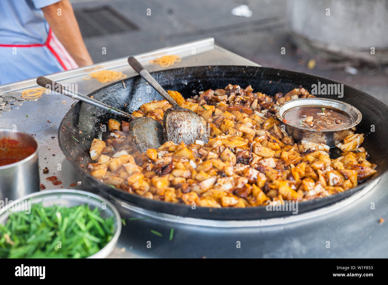 Street food at Kimberly Street Food Night Market. George Town, Penang