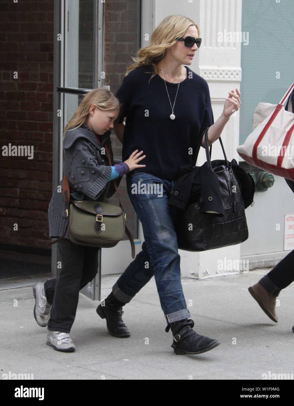 New York, USA. 05th Oct, 2010. Kate Winslet and her daughter Mia 2010