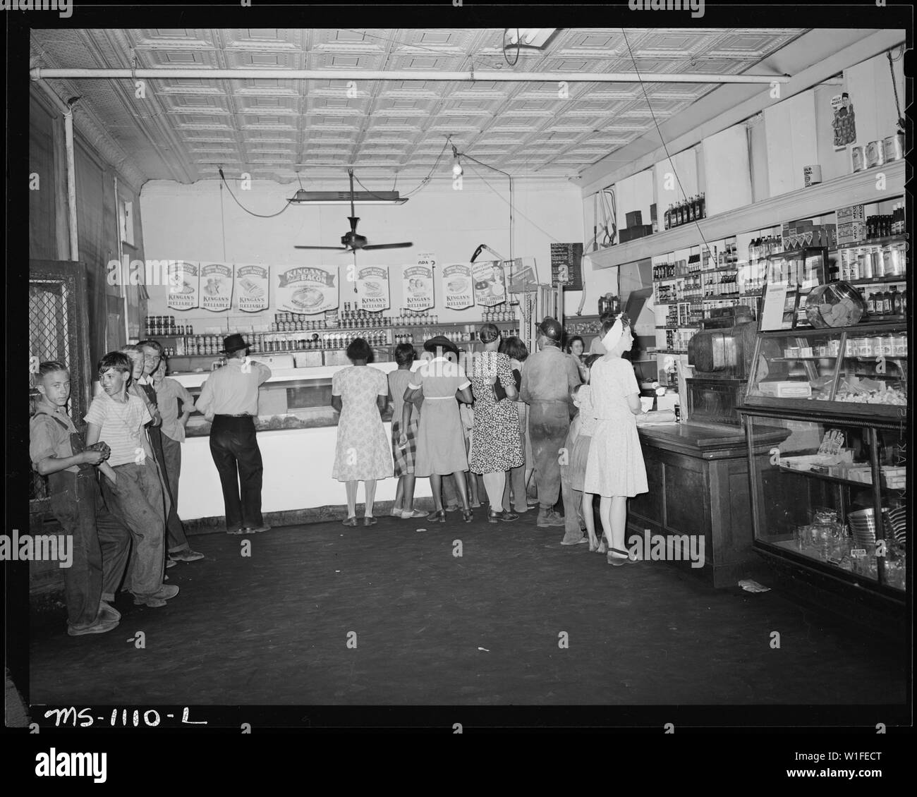 Interior of company store for miners and their families. Lamar Colliery