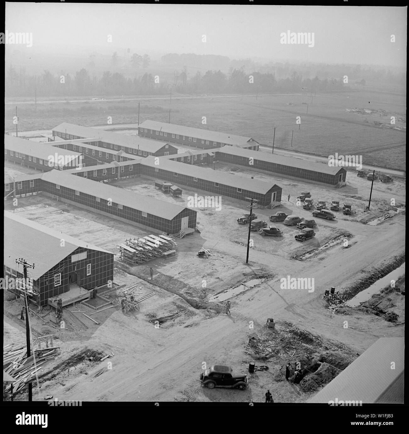 Jerome Relocation Center, Denson, Arkansas. A view of the west section ...