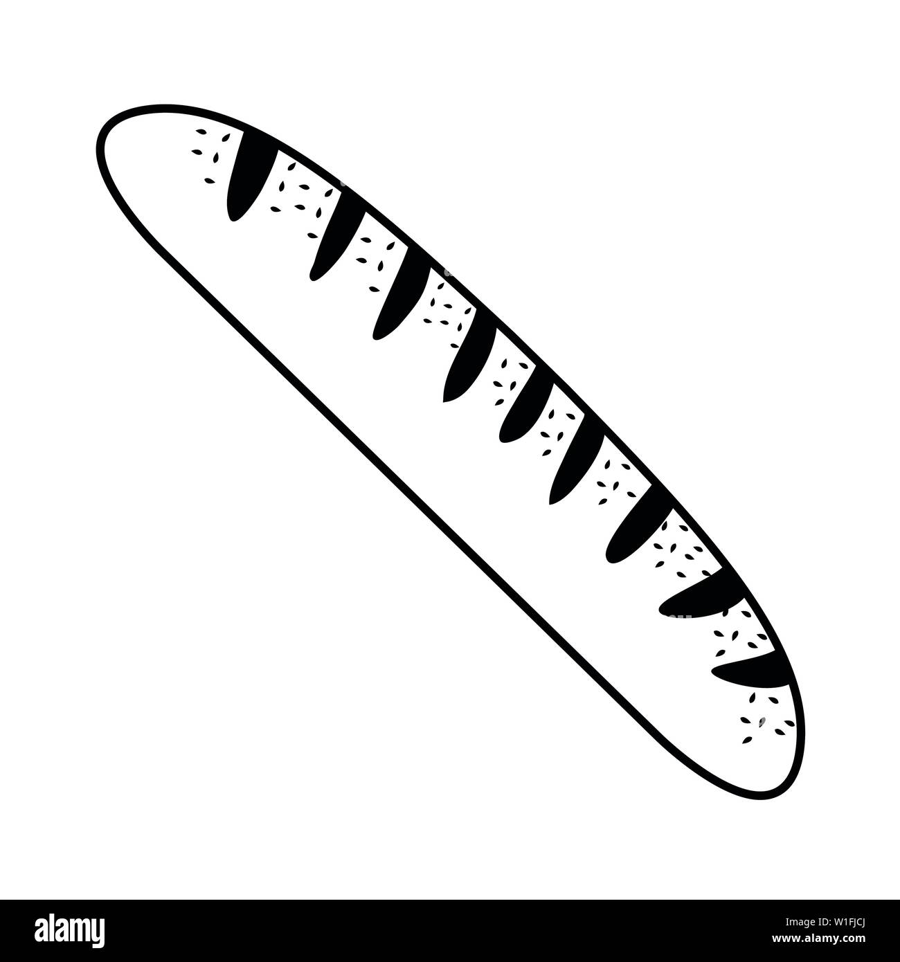 Bread design, Bakery food shop traditional quality style and breakfast theme Vector illustration