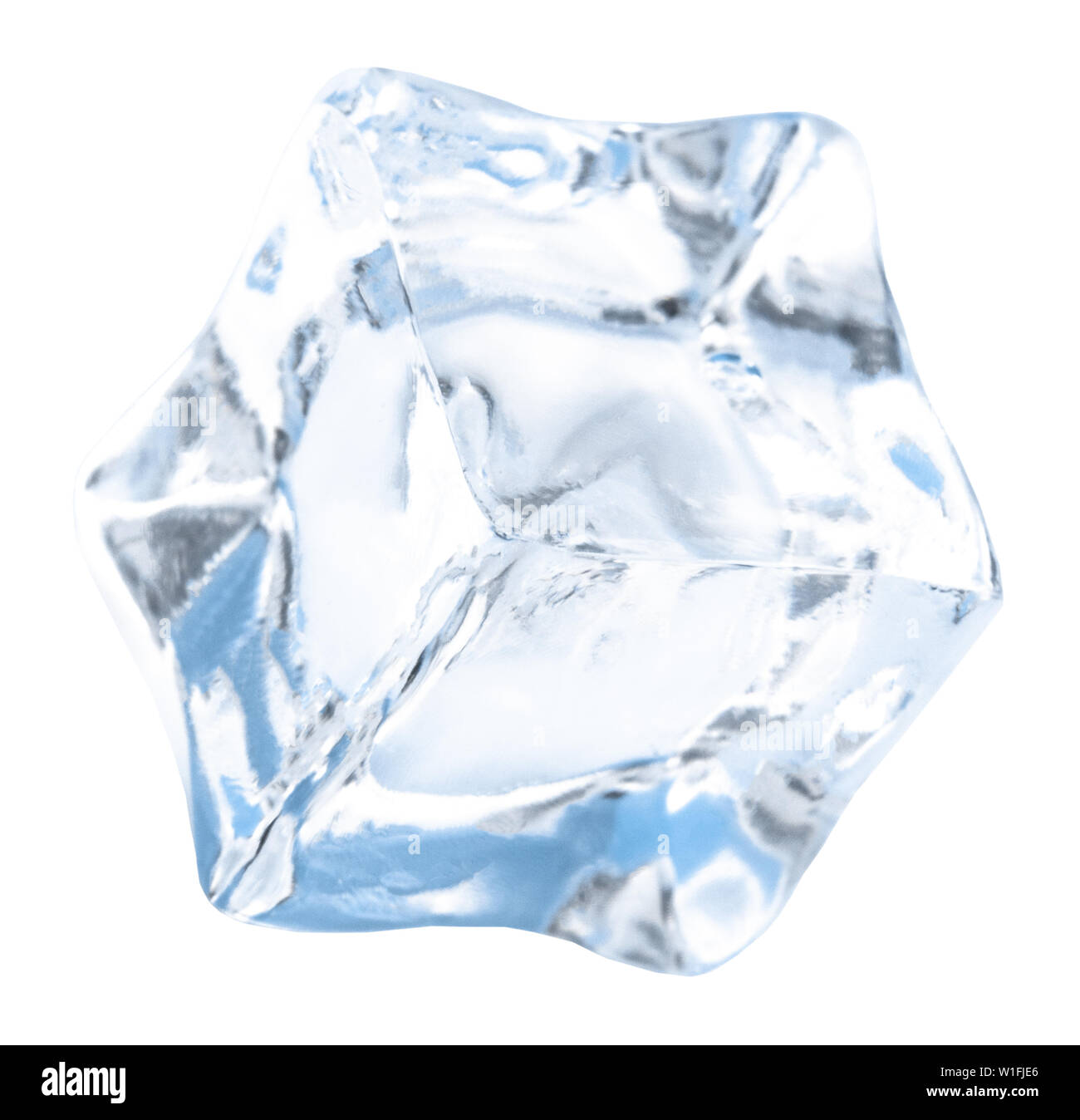 ice cubes isolated on white background. Clipping pats Stock Photo - Alamy