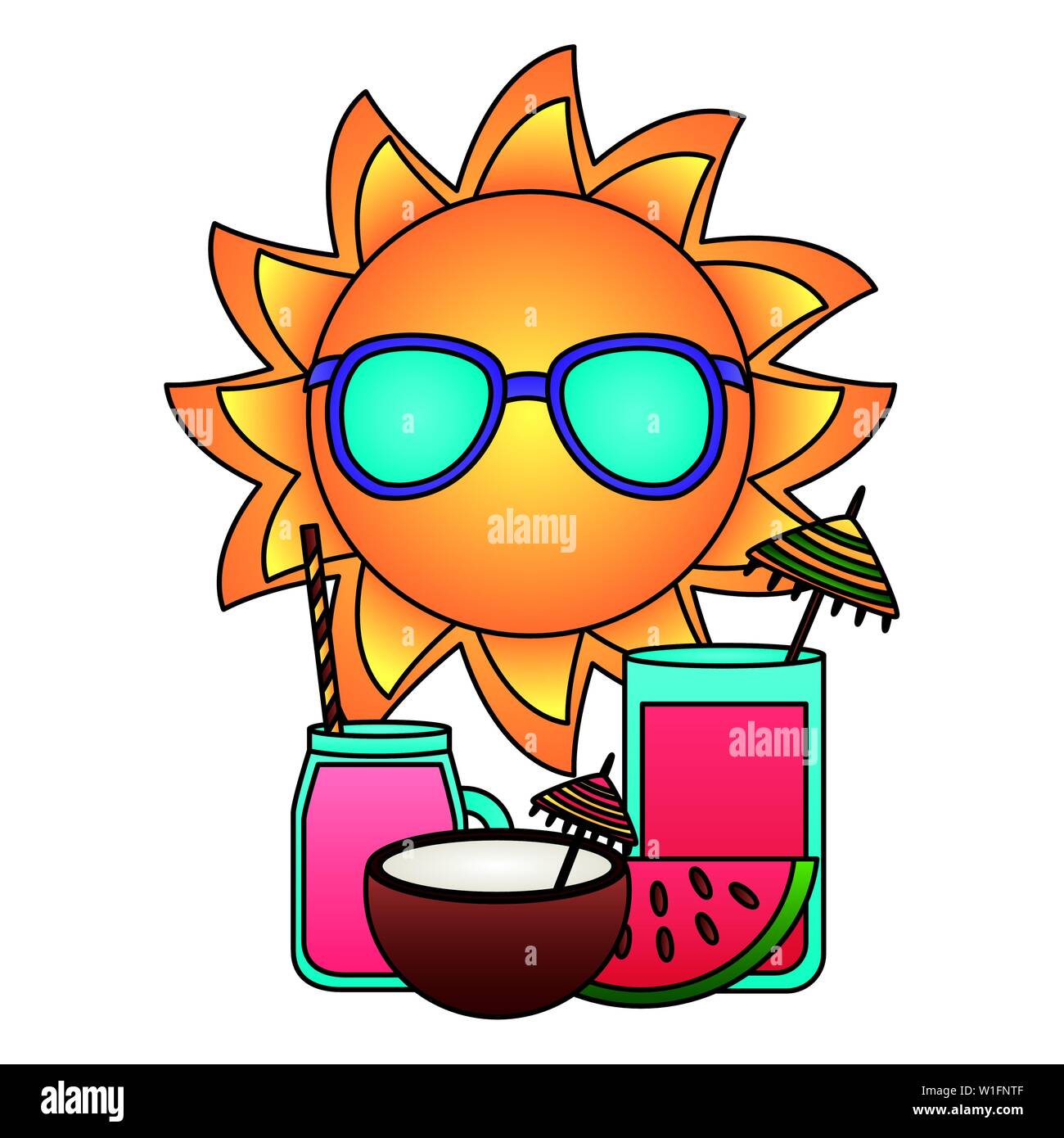 summer time holiday Stock Vector Image & Art - Alamy