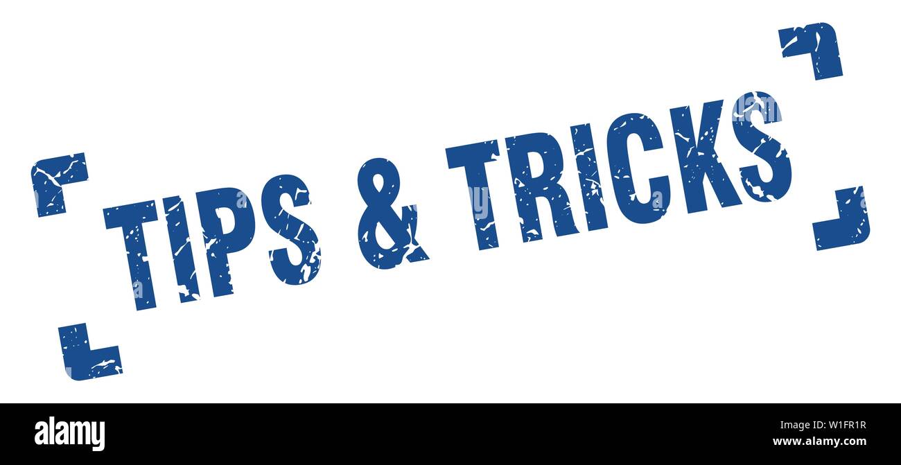 tips & tricks stamp. tips & tricks square grunge sign. tips & tricks Stock Vector