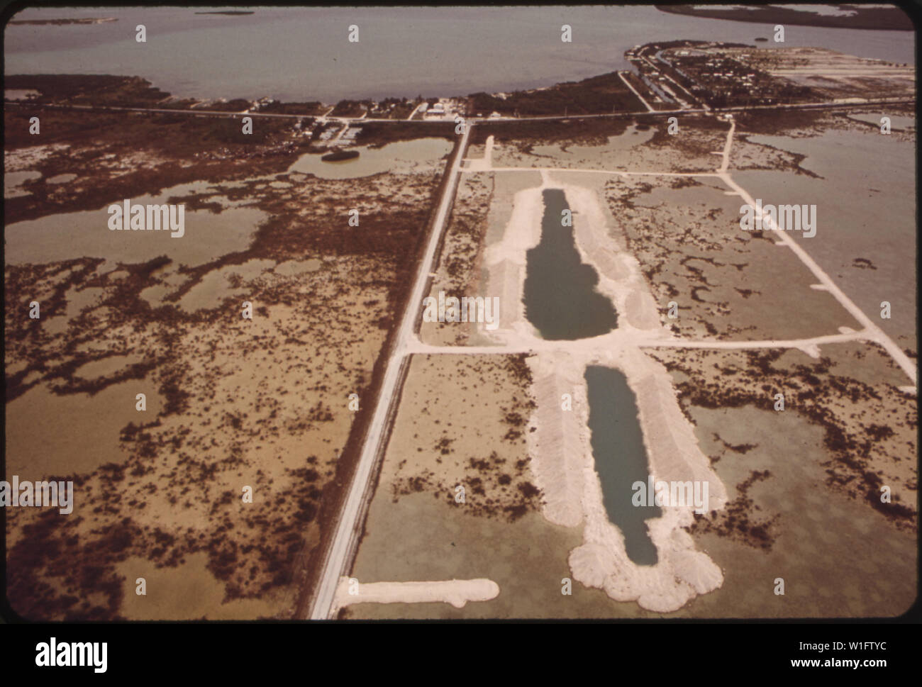 LAND DEVELOPMENT AT CUDJOE KEY, ONE OF A CLUSTER OF SMALL ISLANDS NEAR